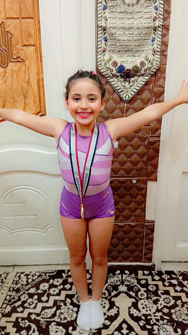 بيسان طارق تحصل على المركز الأول والميدالية الذهبية فى جمباز الترامبولين .. صور 