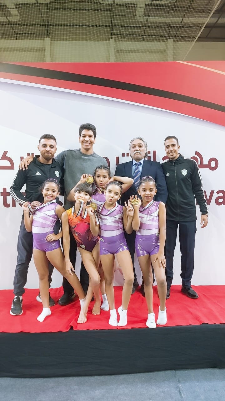 بيسان طارق تحصل على المركز الأول والميدالية الذهبية فى جمباز الترامبولين 