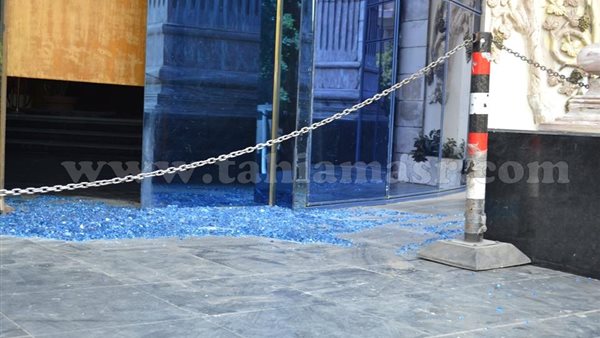 تهشم واجة نقابة الصحفيين