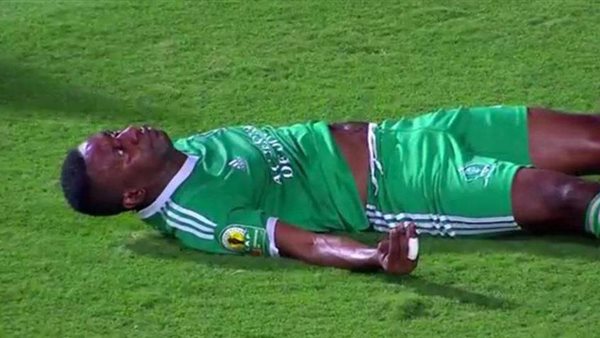 لحظة سقوط لأعب ليوبار