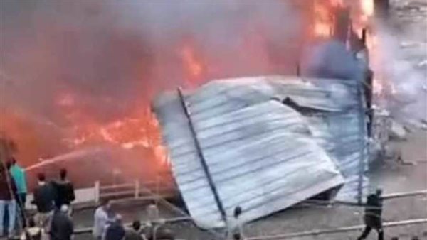 حريق محطة قطار الزقازيق