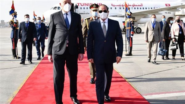 السيسي وقيس السعيد-