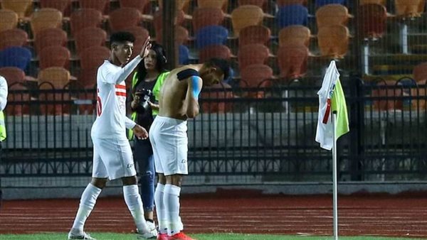 لاعبي الزمالك يحتفلون