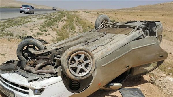 انقلاب سيارة -ارشيفية