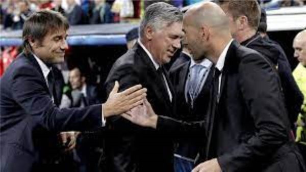 زيدان وأنشلوتي وكانتي-أرشيفية