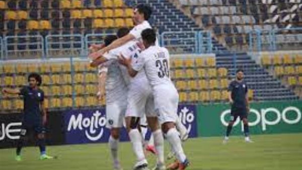 إنبي يحتفل بالهدف