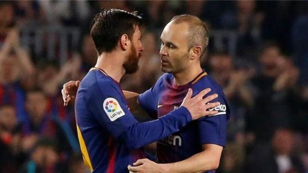 ميسي وإنييستا