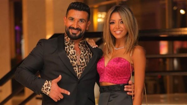 أحمد سعد وزوجته علياء