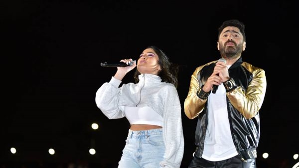 كواليس حفل تامر حسني