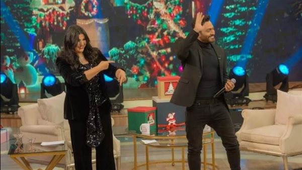 تامر حسني ومنى الشاذلي