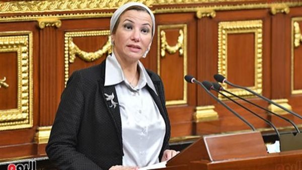 وزيرة البيئة خلال