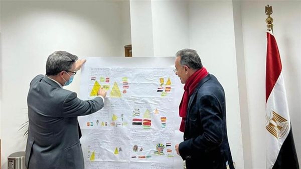 إحدى لوحات التلاميذ