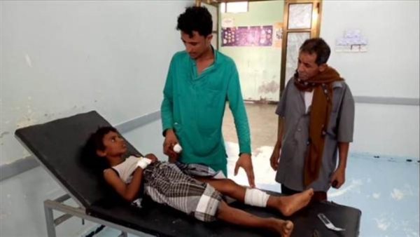 إصابة طفل سقط في