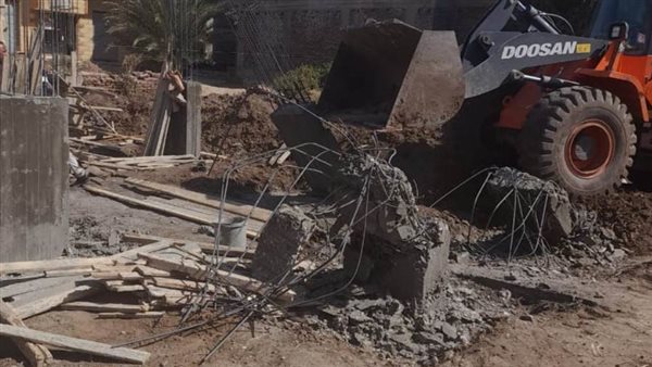 رفع تعديات على الأراضى