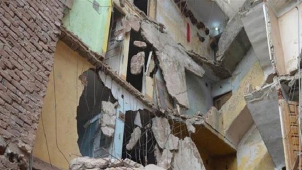 انهيار عقار بالاسكندرية