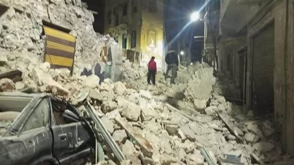 انهيار سور بالاسكندرية