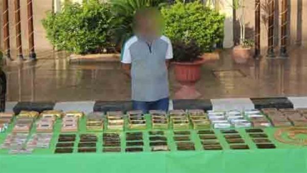 المتهم عقب ضبطه