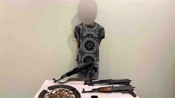 المتهم عقب ضبطه