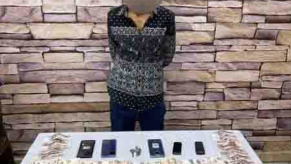 المتهم عقب ضبطه