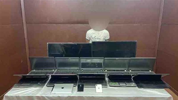 المتهم عقب ضبطه