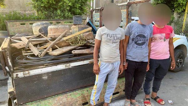 المتهمين عقب ضبطهم