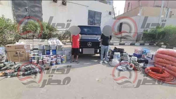 المتهمين عقب ضبطهم