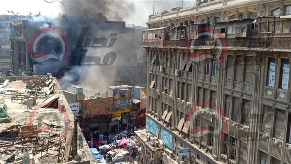 حريق هائل بالعتبة