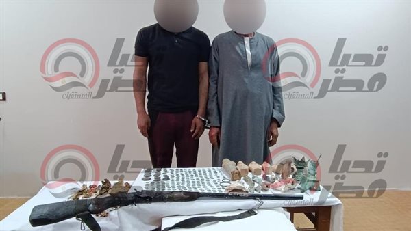 المتهمين عقب ضبطهم