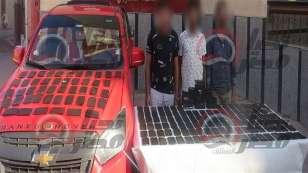 المتهمين عقب ضبطهم