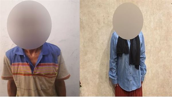 المتهمين عقب ضبطهم