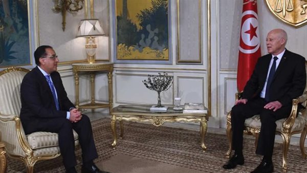 مدبولي وقيس سعيد