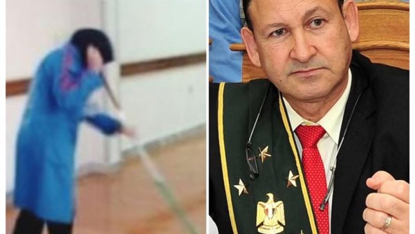 صفعت عاملة النظافة