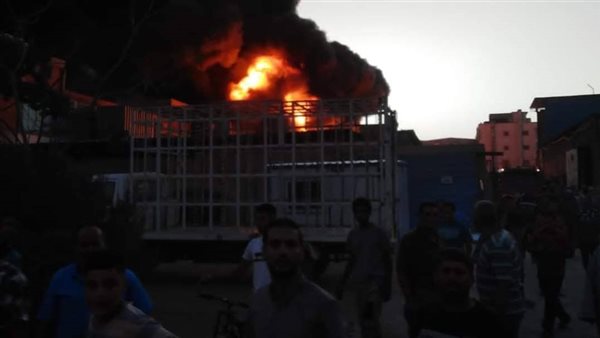 حريق بمصنع فوم