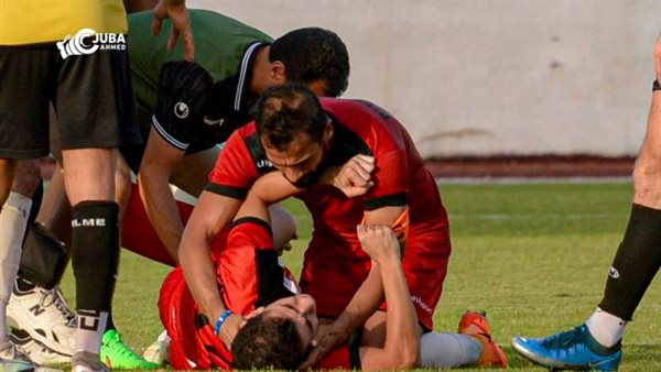 مؤمن حمدان لحظة الإصابة