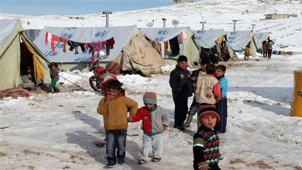 لاجئون سوريين فى