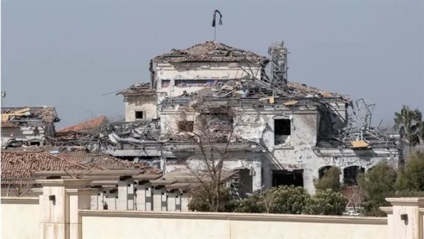 آثار الهجوم فى  منطقة