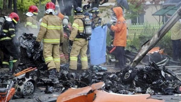 تحطم مروحية هليكوبتر