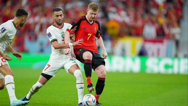 مباراة بلجيكا والمغرب