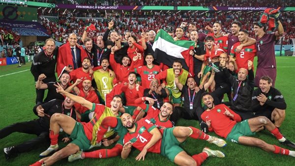 فرحة منتخب المغرب
