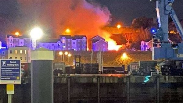 لقطات من الانفجار