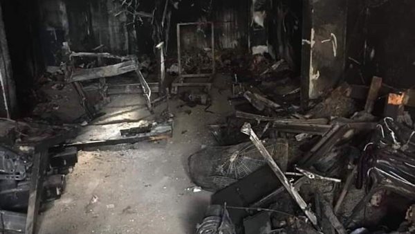 حريق مصنع ملابس