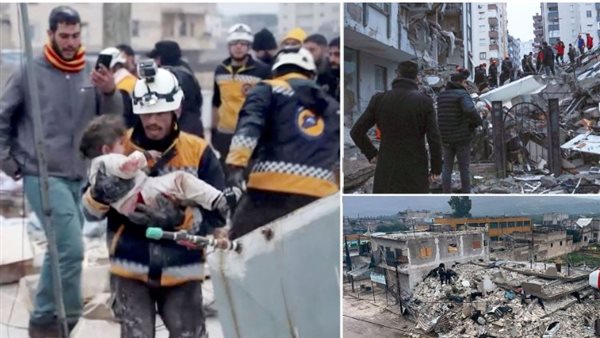 اثار الزلزال الذي