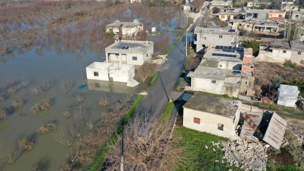 لقطة للقرية غارقة