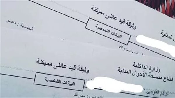 قيد عائلي 2023