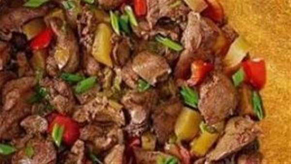 الكنافة بالكبدة 