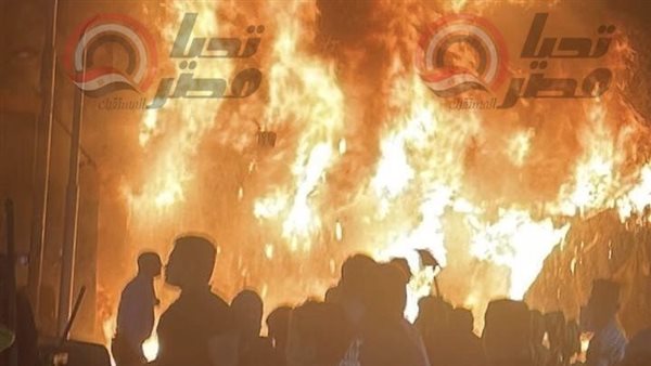 حريق عقار شبرا