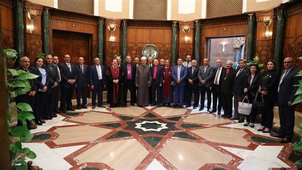 شيخ الأزهر ووفد الكنيسة