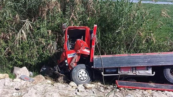 حادث انقلاب سيارة