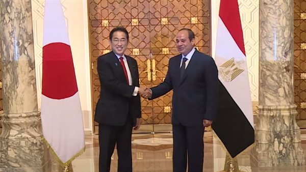 السيسي - فوميو كيشيدا