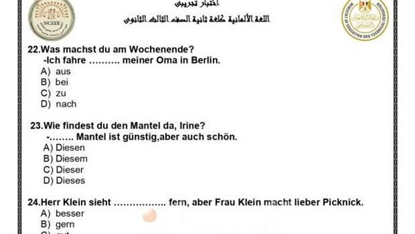 نموذج الوزارة فى